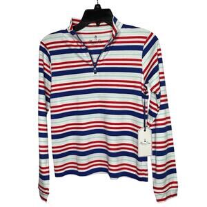 Classic Prep Boys 100% Pima Cotton Striped Pullover Long Sleeve Top Size 12 New